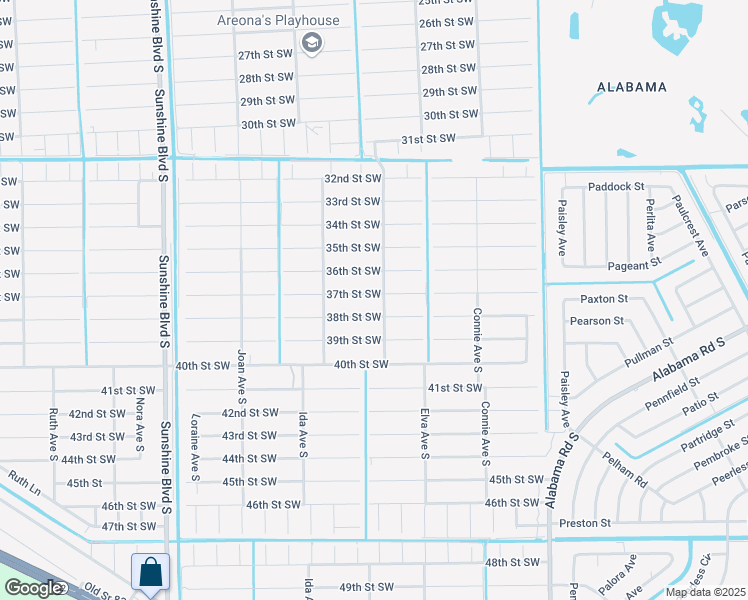 map of restaurants, bars, coffee shops, grocery stores, and more near 2803 37th Street Southwest in Lehigh Acres