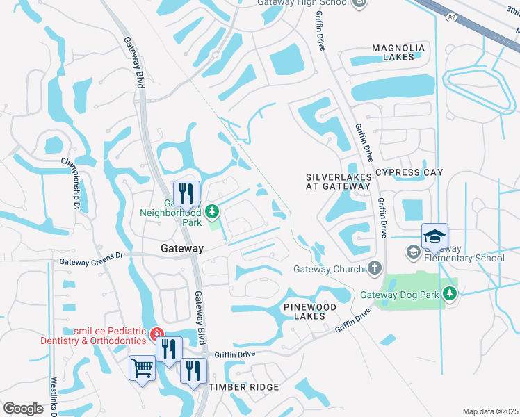 map of restaurants, bars, coffee shops, grocery stores, and more near 12802 Vista Pine Circle in Fort Myers