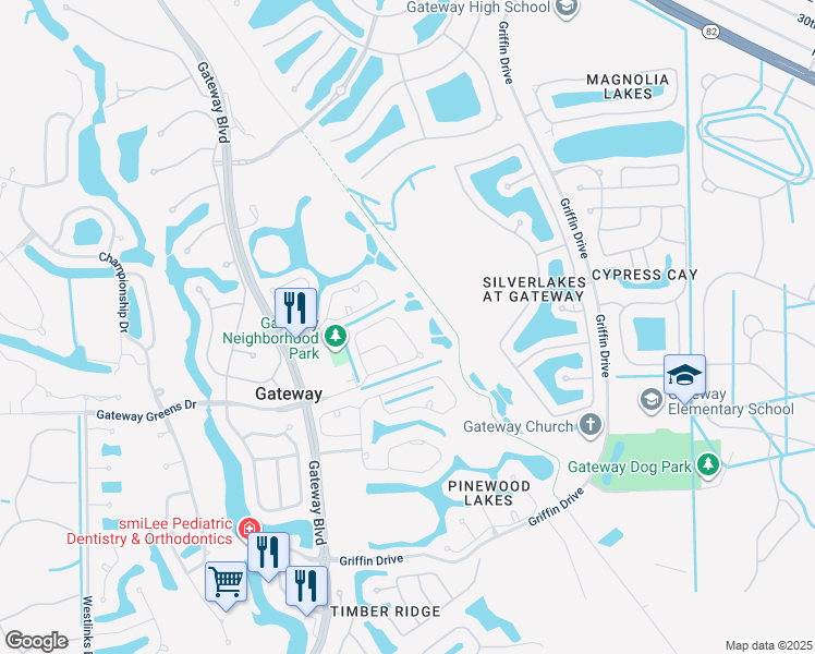 map of restaurants, bars, coffee shops, grocery stores, and more near 12802 Vista Pine Circle in Fort Myers