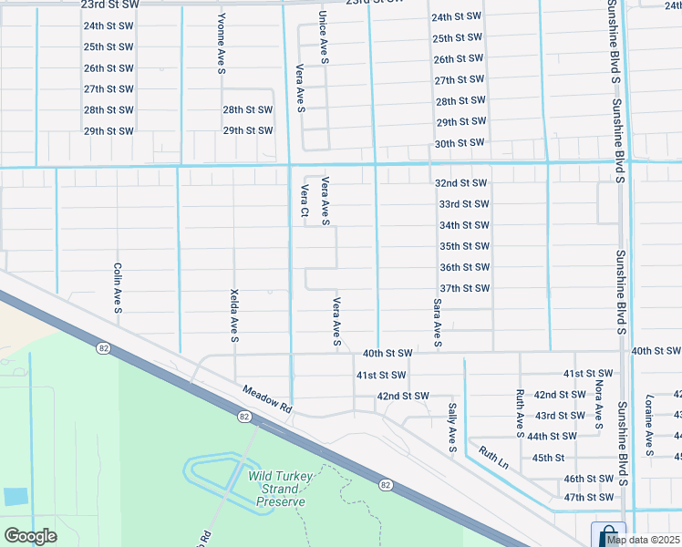 map of restaurants, bars, coffee shops, grocery stores, and more near 3513 36th Street Southwest in Lehigh Acres