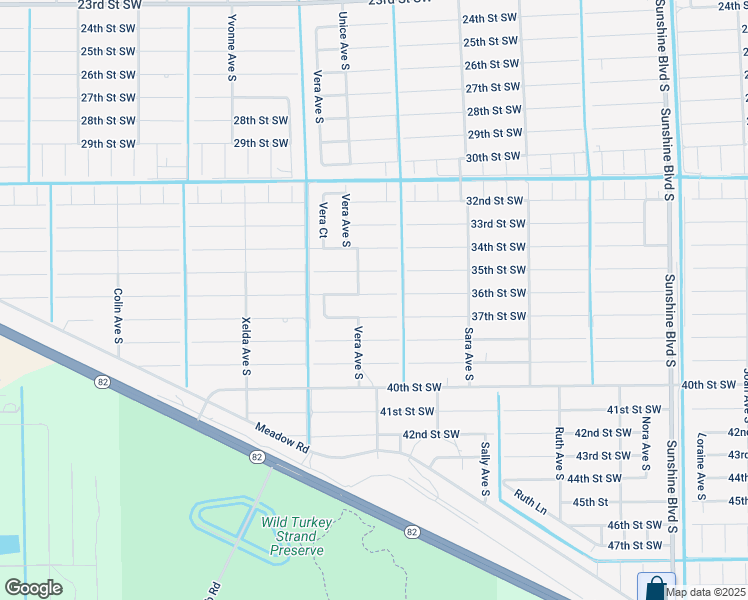 map of restaurants, bars, coffee shops, grocery stores, and more near 3513 36th Street Southwest in Lehigh Acres