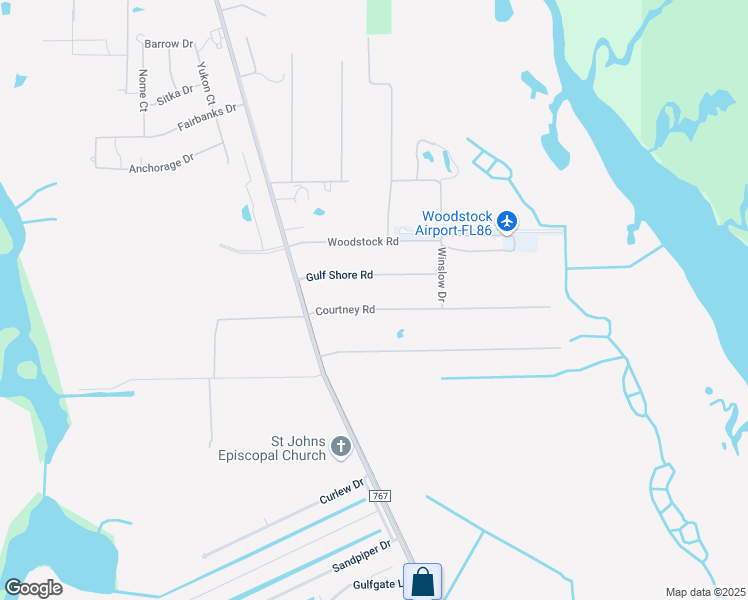 map of restaurants, bars, coffee shops, grocery stores, and more near 4688 Courtney Road in Saint James City
