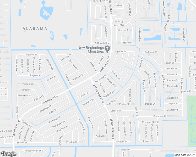 map of restaurants, bars, coffee shops, grocery stores, and more near 313 Pennfield Street in Lehigh Acres