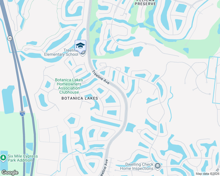 map of restaurants, bars, coffee shops, grocery stores, and more near 10419 Carolina Willow Drive in Fort Myers