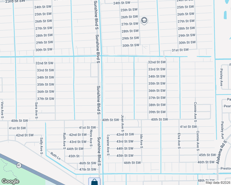 map of restaurants, bars, coffee shops, grocery stores, and more near 3019 36th Street Southwest in Lehigh Acres