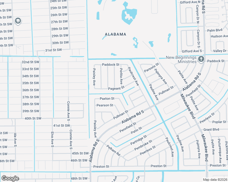 map of restaurants, bars, coffee shops, grocery stores, and more near 124 Pageant Street in Lehigh Acres