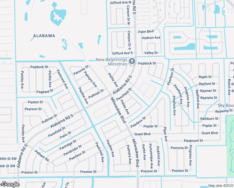 map of restaurants, bars, coffee shops, grocery stores, and more near 313 Pennfield Street in Lehigh Acres