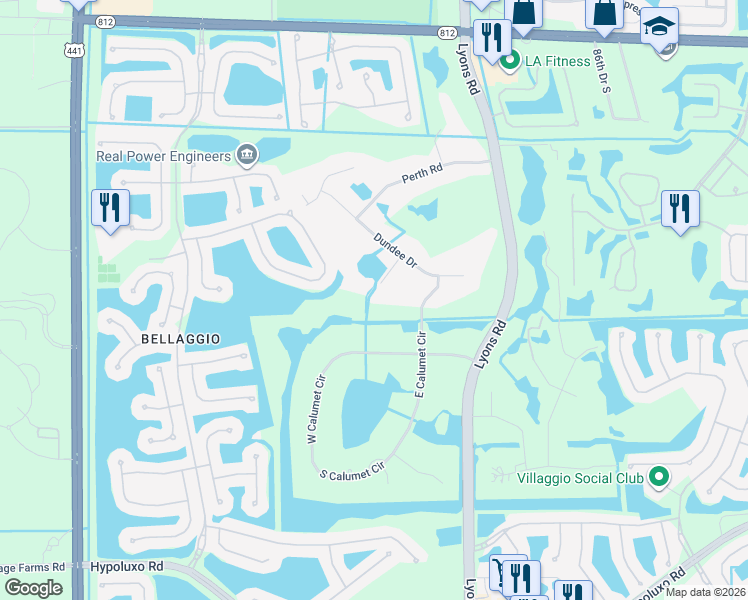 map of restaurants, bars, coffee shops, grocery stores, and more near 6690 Stirling Lane in Lake Worth