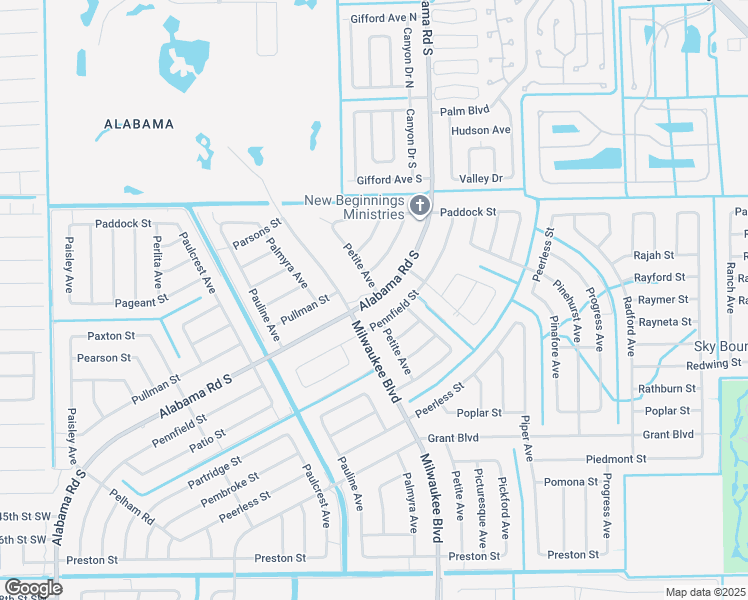 map of restaurants, bars, coffee shops, grocery stores, and more near 313 Pennfield Street in Lehigh Acres