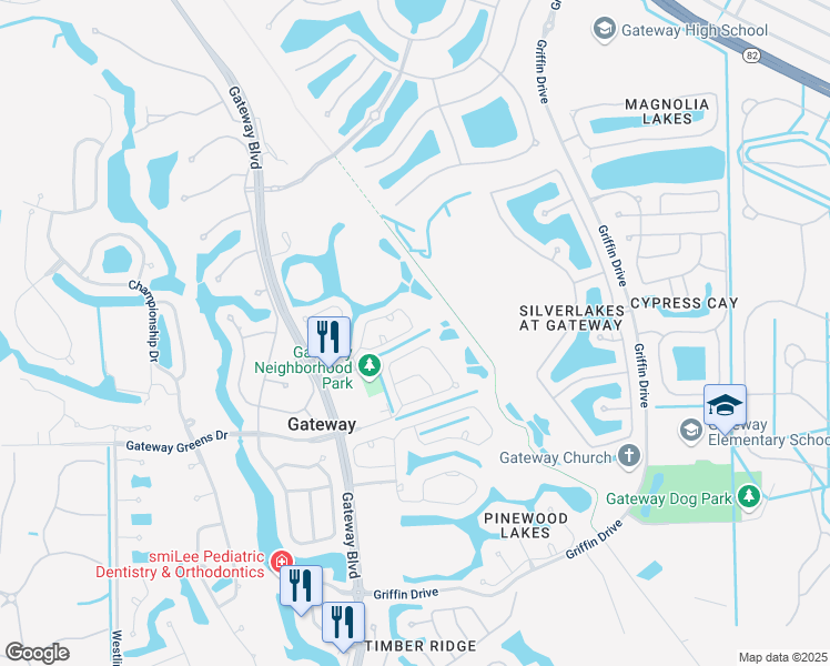 map of restaurants, bars, coffee shops, grocery stores, and more near 12851 Eagle Pointe Circle in Fort Myers