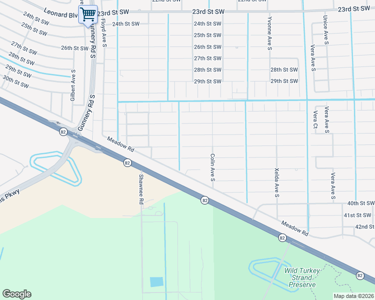 map of restaurants, bars, coffee shops, grocery stores, and more near 4017 35th Street Southwest in Lehigh Acres