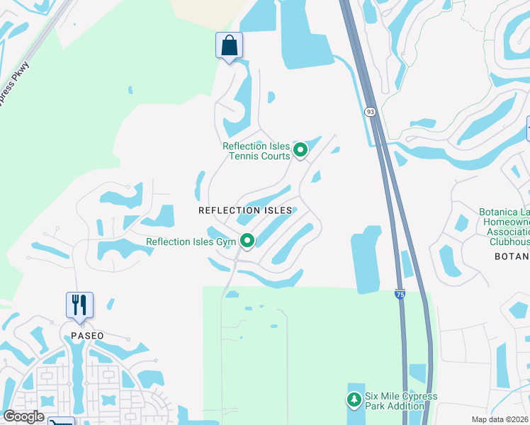 map of restaurants, bars, coffee shops, grocery stores, and more near 11312 Reflection Isles Boulevard in Fort Myers