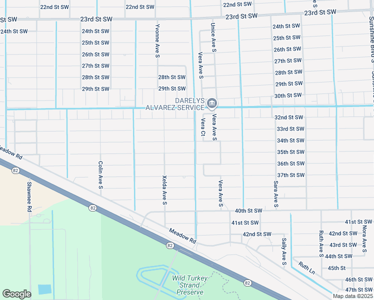 map of restaurants, bars, coffee shops, grocery stores, and more near 3704 35th Street Southwest in Lehigh Acres