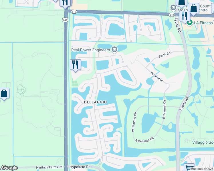 map of restaurants, bars, coffee shops, grocery stores, and more near 9448 Palestro Street in Lake Worth