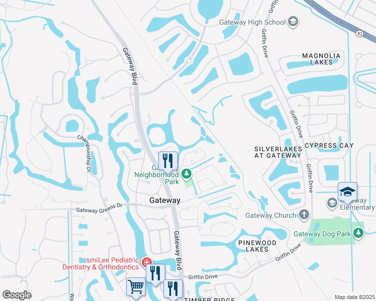 map of restaurants, bars, coffee shops, grocery stores, and more near 12691 Eagle Pointe Circle in Fort Myers