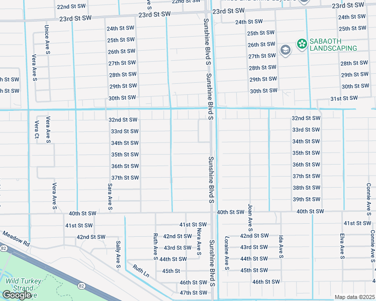 map of restaurants, bars, coffee shops, grocery stores, and more near 3120 35th Street Southwest in Lehigh Acres