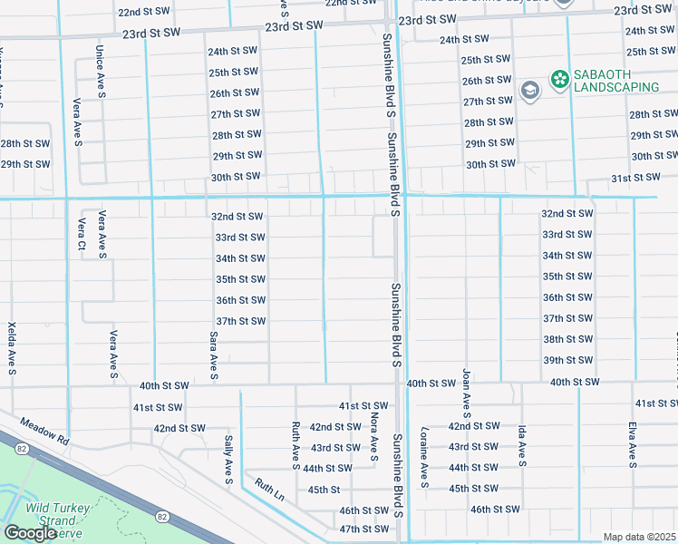 map of restaurants, bars, coffee shops, grocery stores, and more near 3120 35th Street Southwest in Lehigh Acres