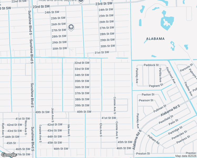 map of restaurants, bars, coffee shops, grocery stores, and more near 2702 35th Street Southwest in Lehigh Acres
