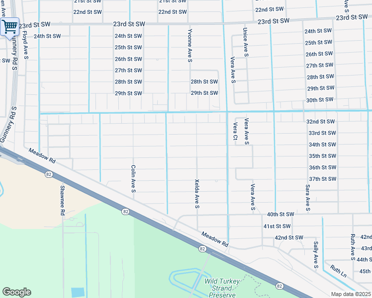 map of restaurants, bars, coffee shops, grocery stores, and more near 3807 34th Street Southwest in Lehigh Acres
