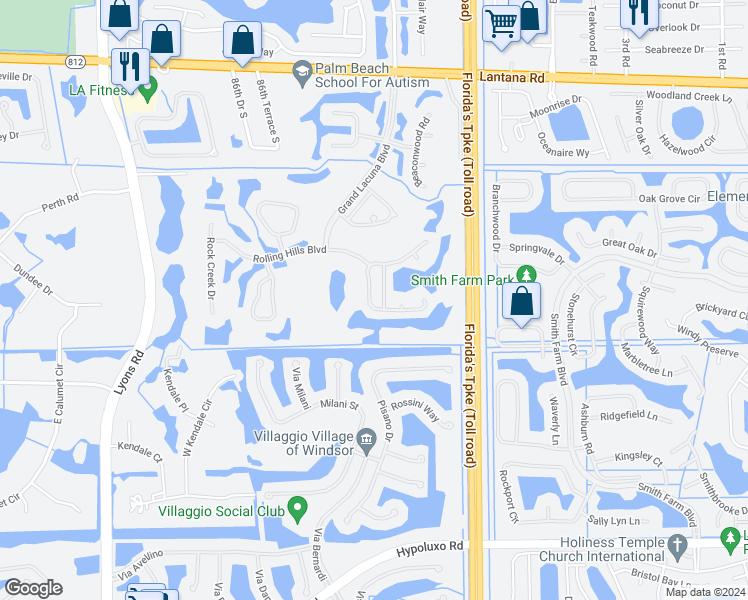 map of restaurants, bars, coffee shops, grocery stores, and more near 8126 Pelican Harbour Drive in Lake Worth