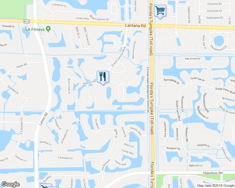 map of restaurants, bars, coffee shops, grocery stores, and more near 8117 Pelican Harbour Dr in Lake Worth