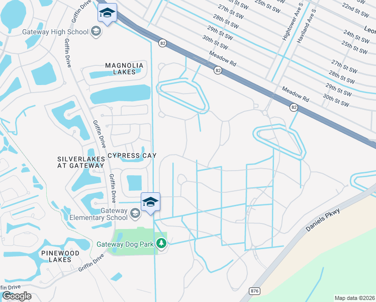 map of restaurants, bars, coffee shops, grocery stores, and more near 13380 Hampton Park Ct in Fort Myers