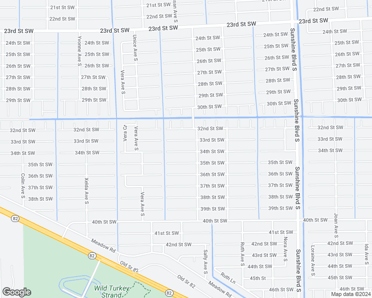 map of restaurants, bars, coffee shops, grocery stores, and more near 3406 34th Street Southwest in Lehigh Acres