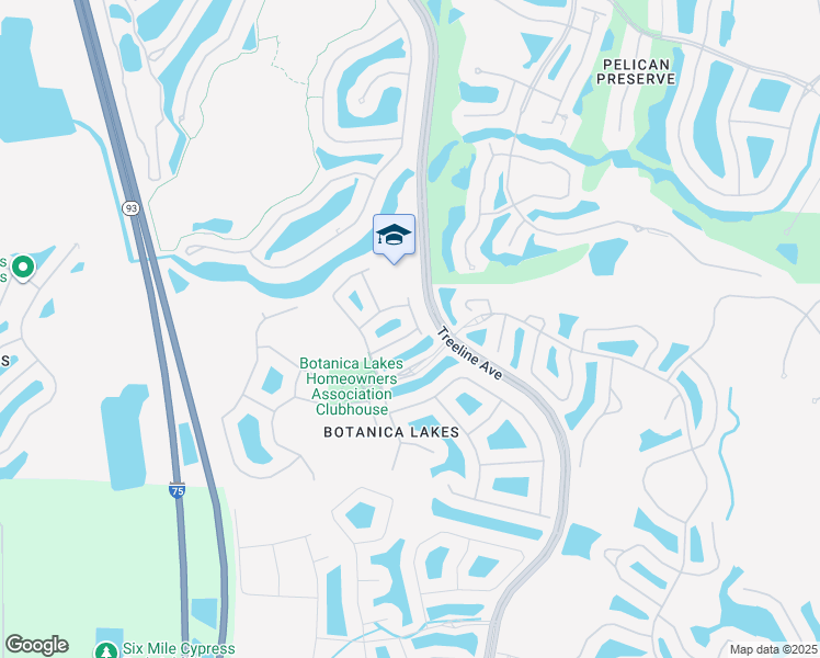 map of restaurants, bars, coffee shops, grocery stores, and more near 11121 Peace Lilly Way in Fort Myers