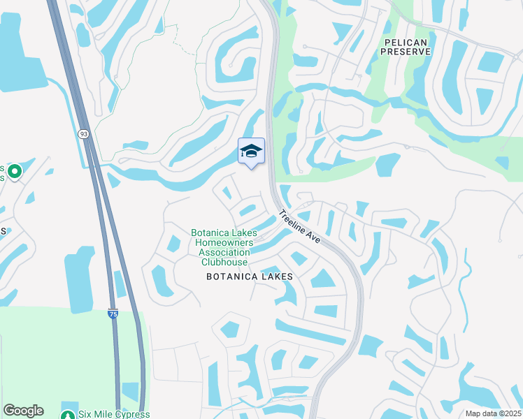 map of restaurants, bars, coffee shops, grocery stores, and more near 11121 Peace Lilly Way in Fort Myers