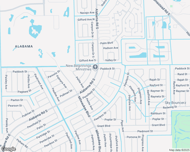 map of restaurants, bars, coffee shops, grocery stores, and more near 533 Alabama Road South in Lehigh Acres