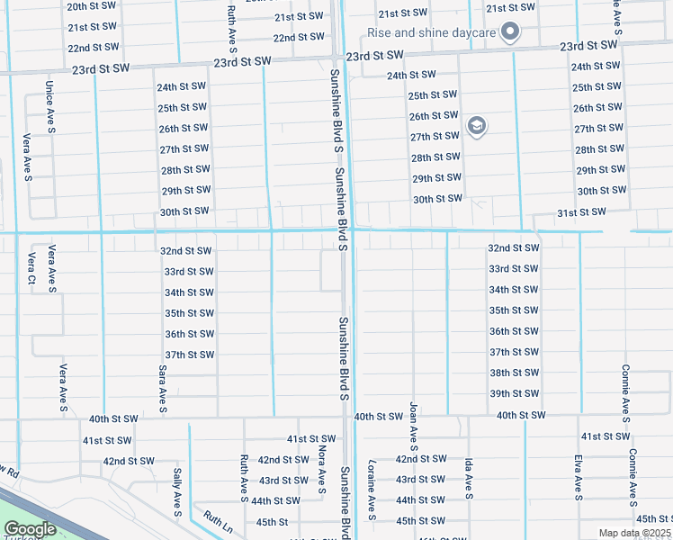 map of restaurants, bars, coffee shops, grocery stores, and more near 3206 Sunshine Boulevard South in Lehigh Acres