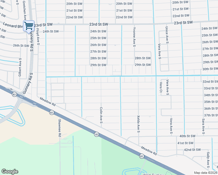 map of restaurants, bars, coffee shops, grocery stores, and more near 3912 33rd Street Southwest in Lehigh Acres