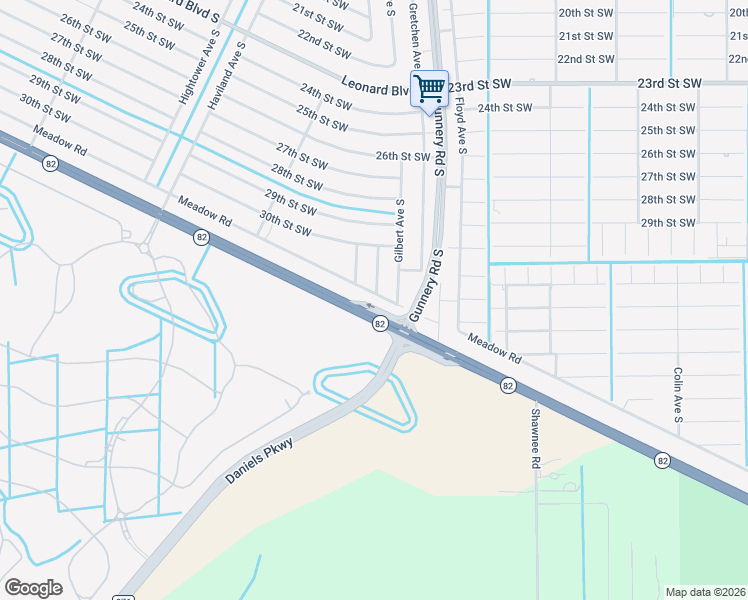 map of restaurants, bars, coffee shops, grocery stores, and more near 1106 Meadow Road in Lehigh Acres