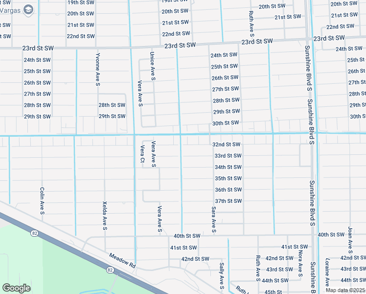 map of restaurants, bars, coffee shops, grocery stores, and more near 3500 33rd Street Southwest in Lehigh Acres