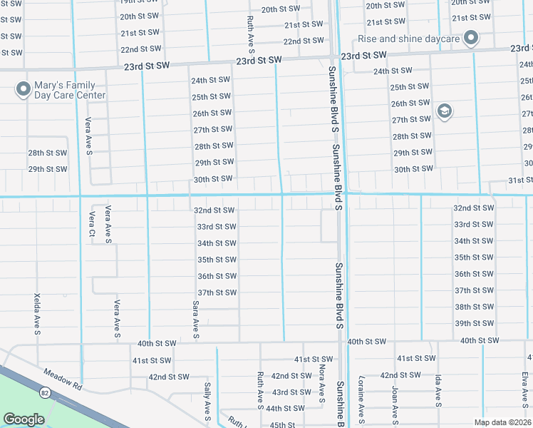 map of restaurants, bars, coffee shops, grocery stores, and more near 3204 33rd Street West in Lehigh Acres