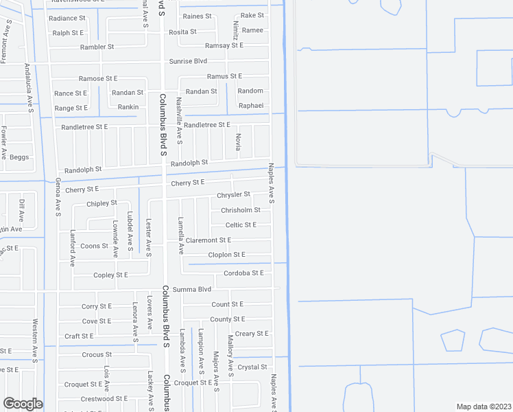 map of restaurants, bars, coffee shops, grocery stores, and more near 317 Melissa Drive in Lehigh Acres
