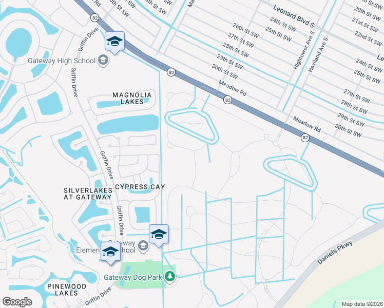 map of restaurants, bars, coffee shops, grocery stores, and more near 13309 Hampton Park Ct in Fort Myers
