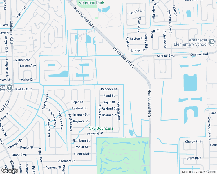 map of restaurants, bars, coffee shops, grocery stores, and more near 467 Paddock Street in Lehigh Acres