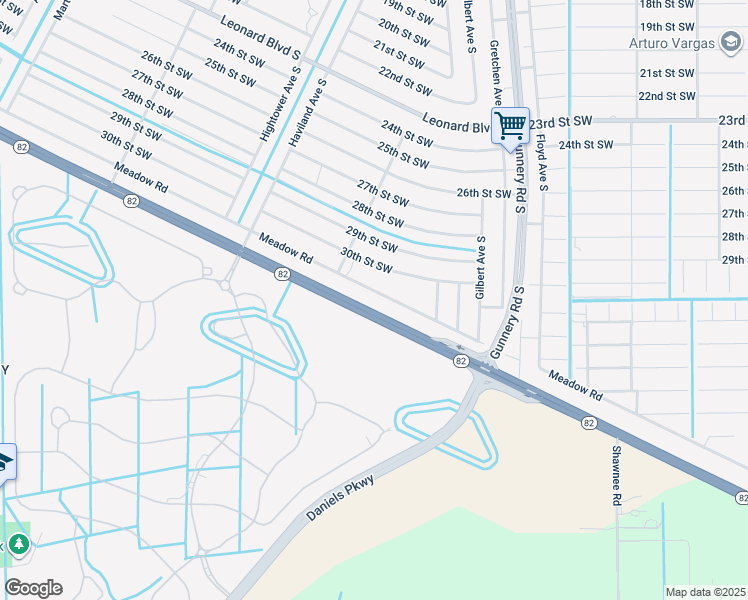 map of restaurants, bars, coffee shops, grocery stores, and more near 1024 Meadow Road in Lehigh Acres