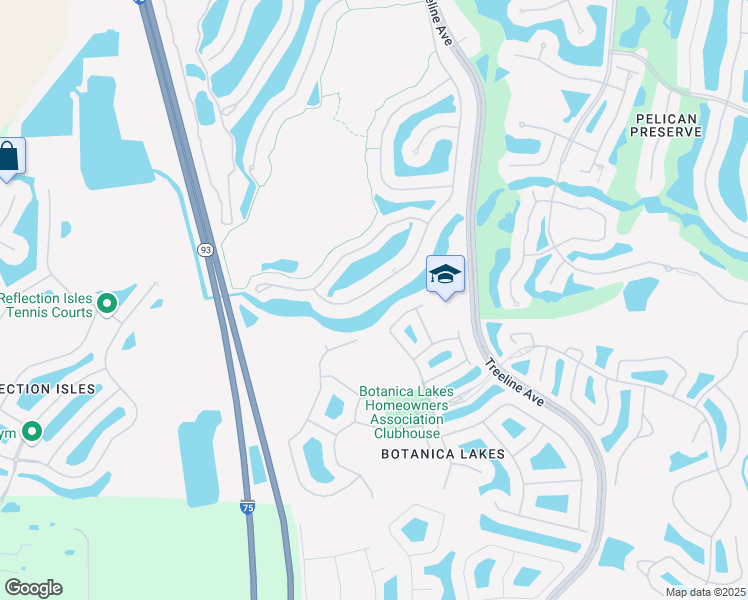 map of restaurants, bars, coffee shops, grocery stores, and more near 10132 Colonial Country Club Boulevard in Fort Myers