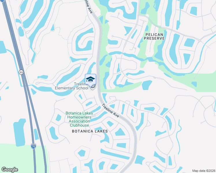 map of restaurants, bars, coffee shops, grocery stores, and more near 10866 Tiberio Drive in Fort Myers