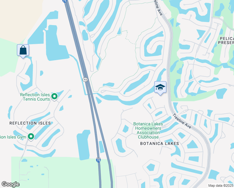 map of restaurants, bars, coffee shops, grocery stores, and more near 11006 Mill Creek Way in Fort Myers