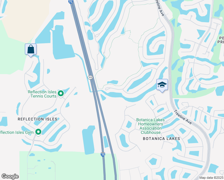 map of restaurants, bars, coffee shops, grocery stores, and more near 11006 Mill Creek Way in Fort Myers