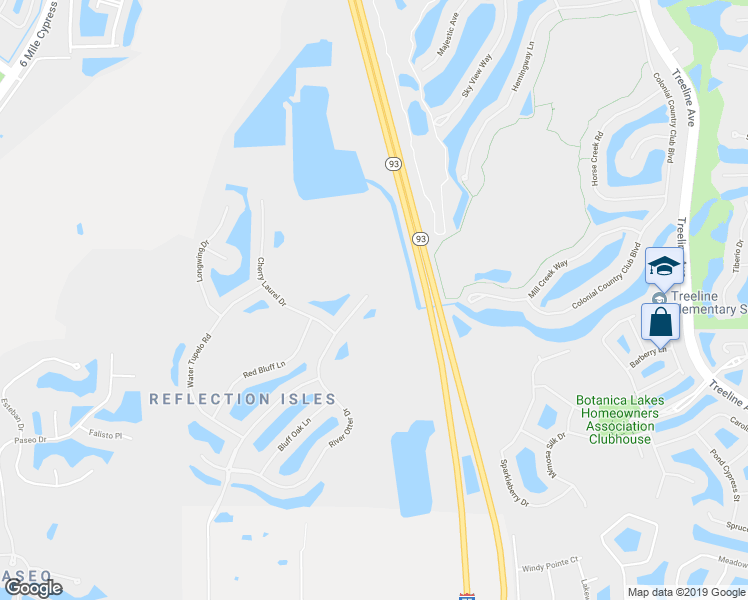 map of restaurants, bars, coffee shops, grocery stores, and more near 9540 River Otter Drive in Fort Myers