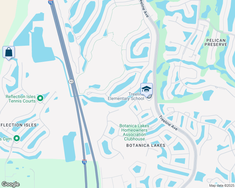 map of restaurants, bars, coffee shops, grocery stores, and more near 10132 Colonial Country Club Boulevard in Fort Myers