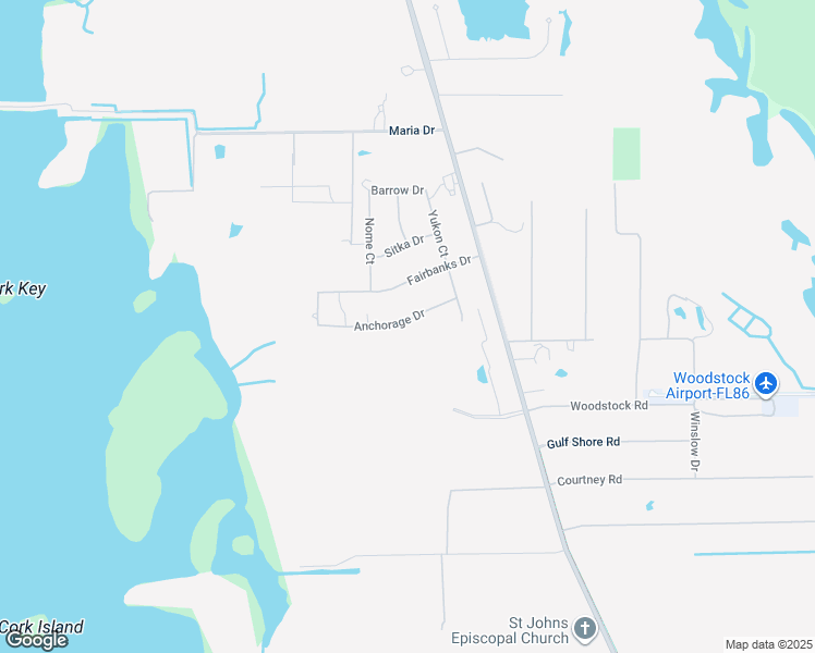 map of restaurants, bars, coffee shops, grocery stores, and more near 5255 Anchorage Drive in Saint James City