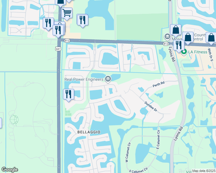 map of restaurants, bars, coffee shops, grocery stores, and more near 6429 Argento Street in Lake Worth