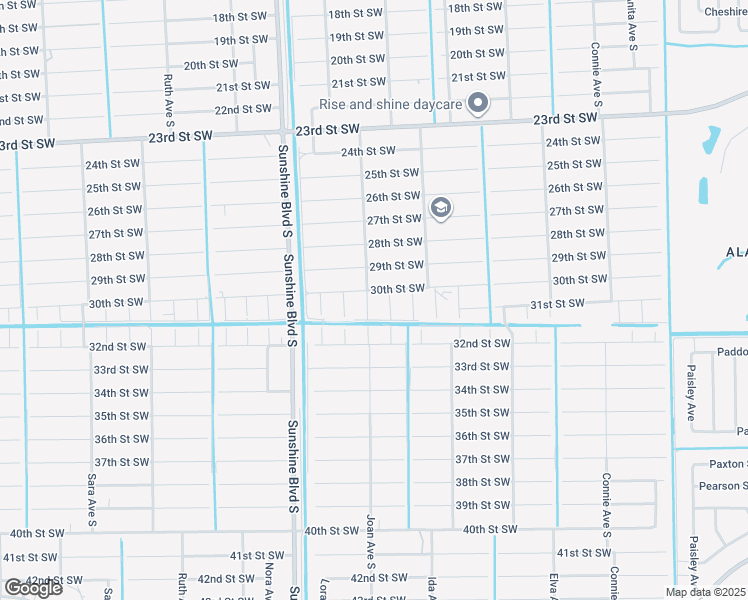 map of restaurants, bars, coffee shops, grocery stores, and more near 3003 Joan Avenue South in Lehigh Acres