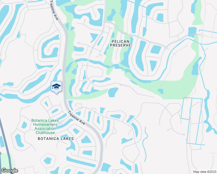 map of restaurants, bars, coffee shops, grocery stores, and more near 10651 Pelican Preserve Boulevard in Fort Myers