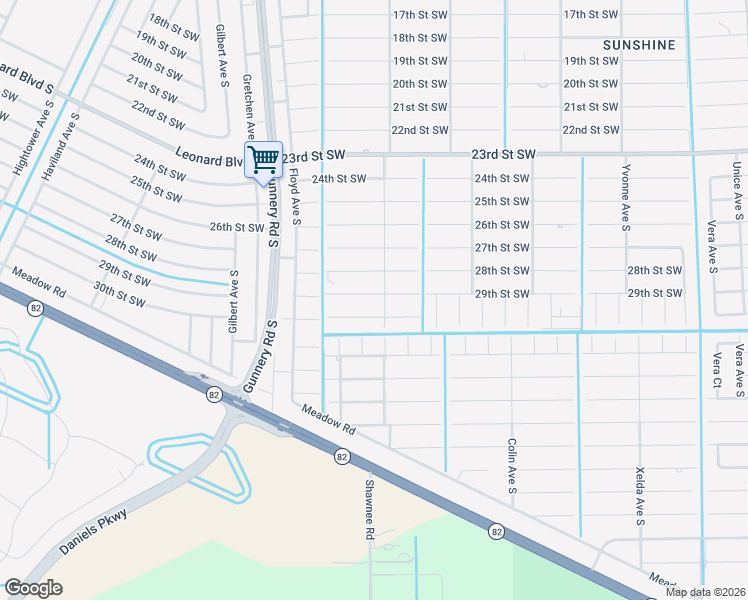 map of restaurants, bars, coffee shops, grocery stores, and more near 4203 29th Street Southwest in Lehigh Acres